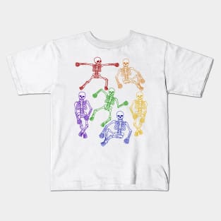 Rainbow Skeletons Kids T-Shirt